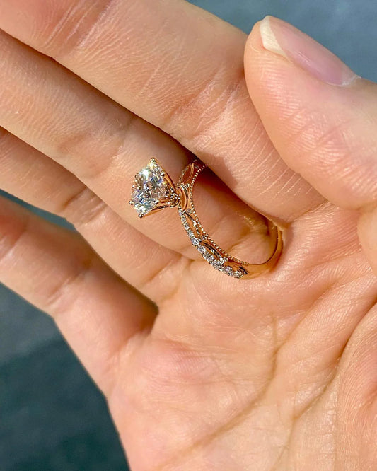 Blooming on the Finger- Lab-Grown Diamond Engagement Ring