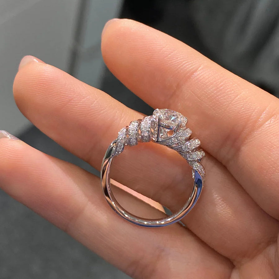 Entwined Constellation-Lab-Grown Diamond Ring