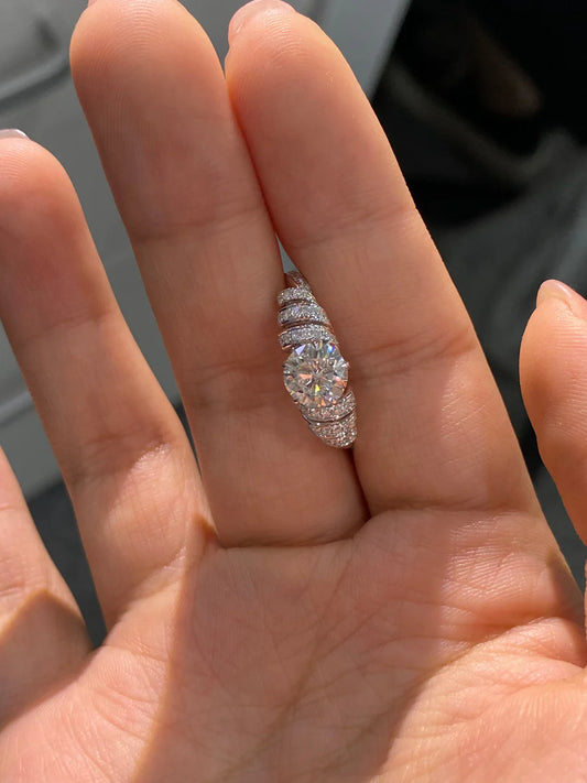 Entwined Constellation-Lab-Grown Diamond Ring
