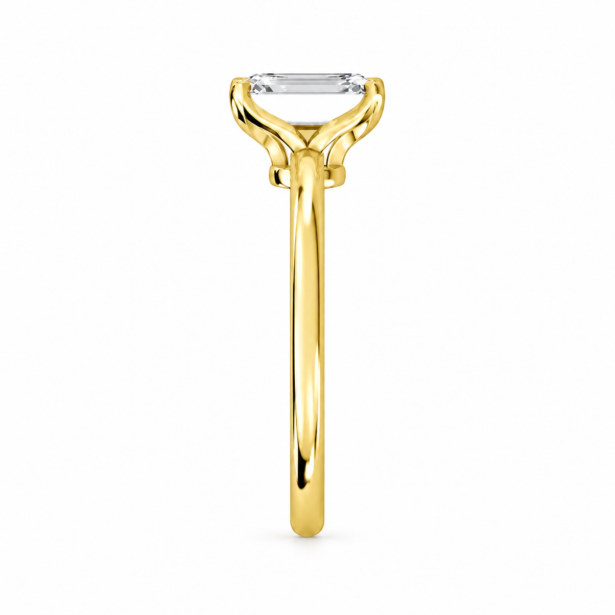 Emerald, yellow gold