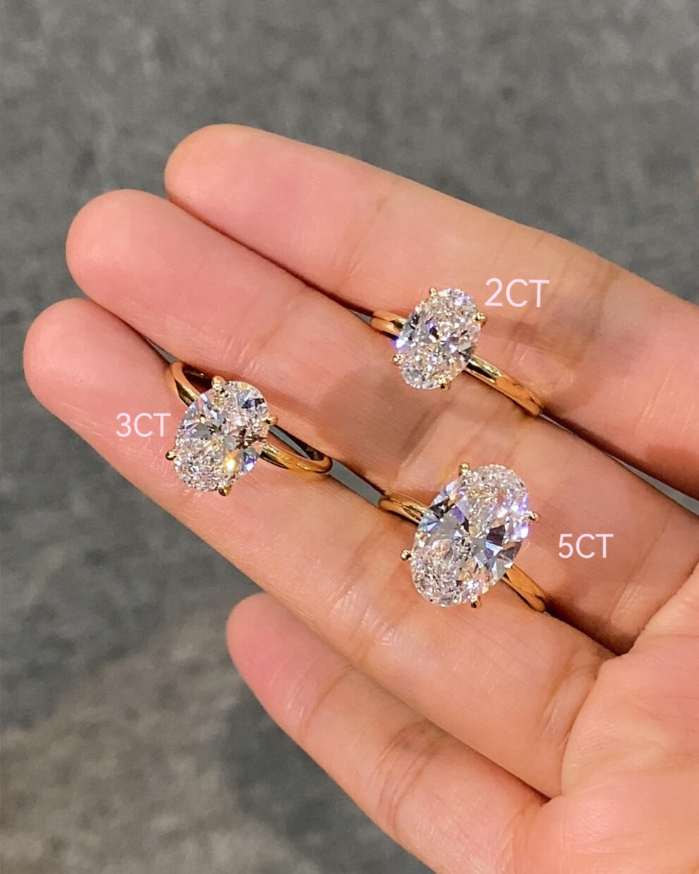 Oval Lab-Grown Diamond Ring — Hidden Halo, Dazzling Brilliance