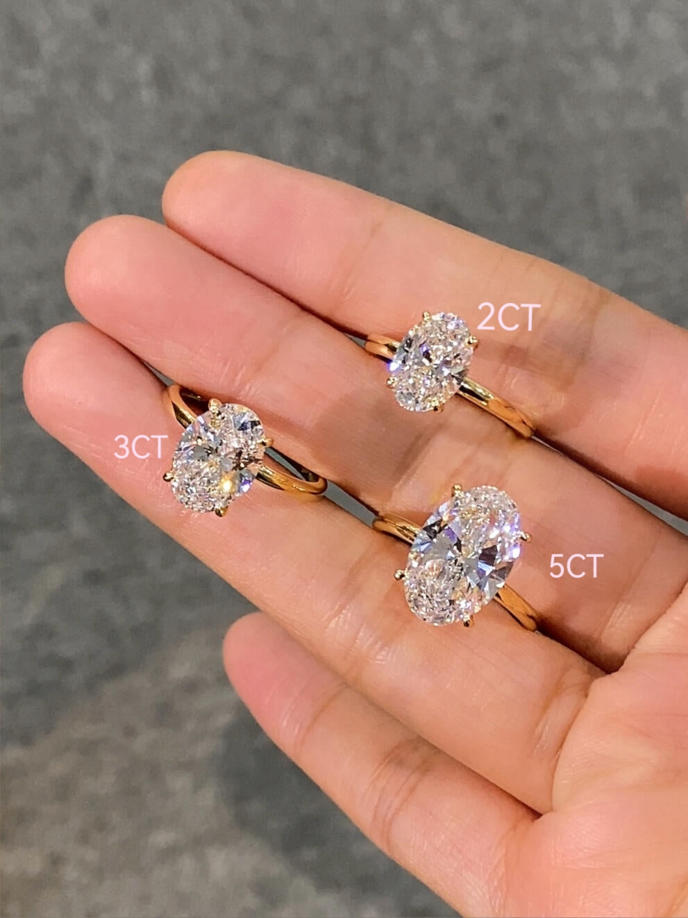 Oval Lab-Grown Diamond Ring — Hidden Halo, Dazzling Brilliance