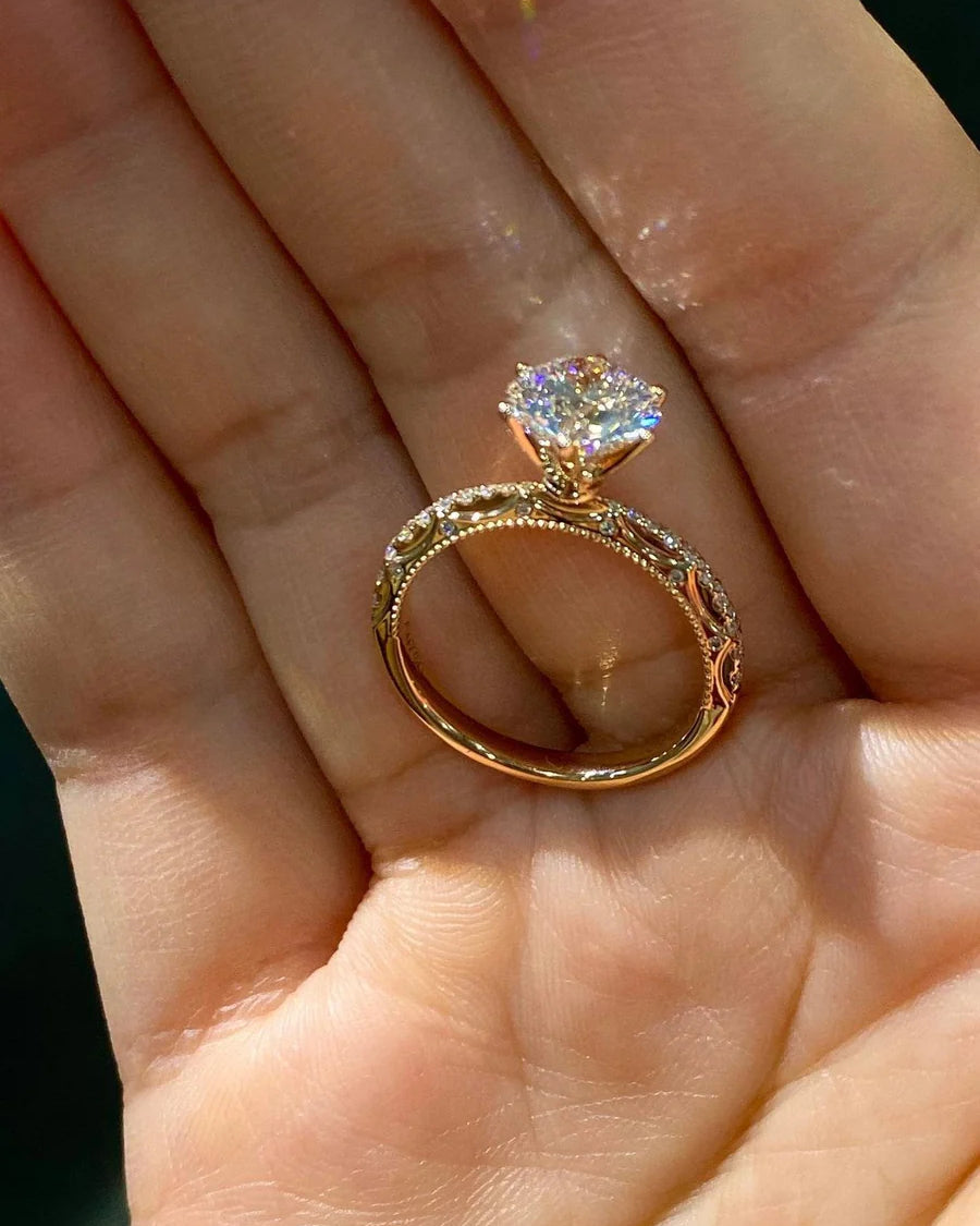 Blooming on the Finger- Lab-Grown Diamond Engagement Ring