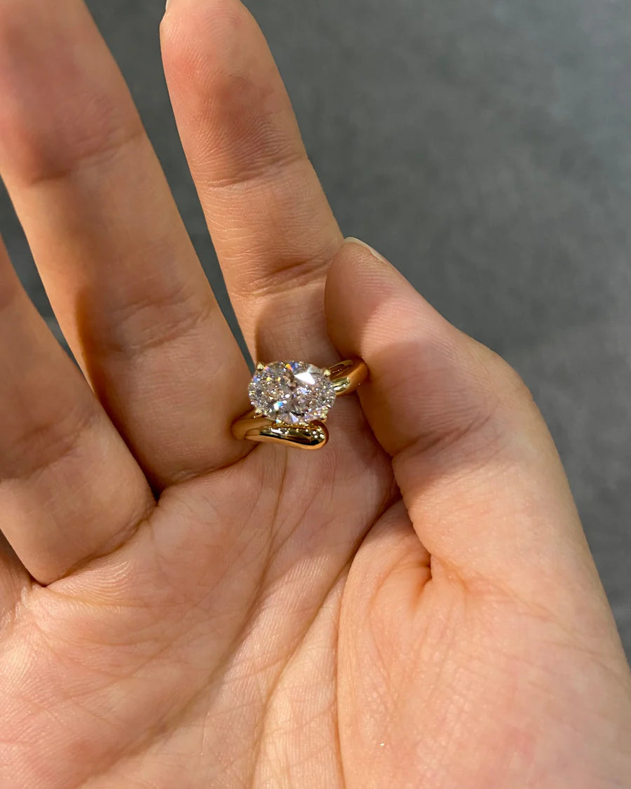 Aureate Halo-Oval   Lab-Grown Diamond Ring