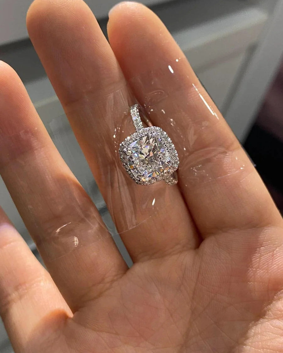 Eternal Coronet-Square brilliant cut  Lab-Grown Diamond Ring
