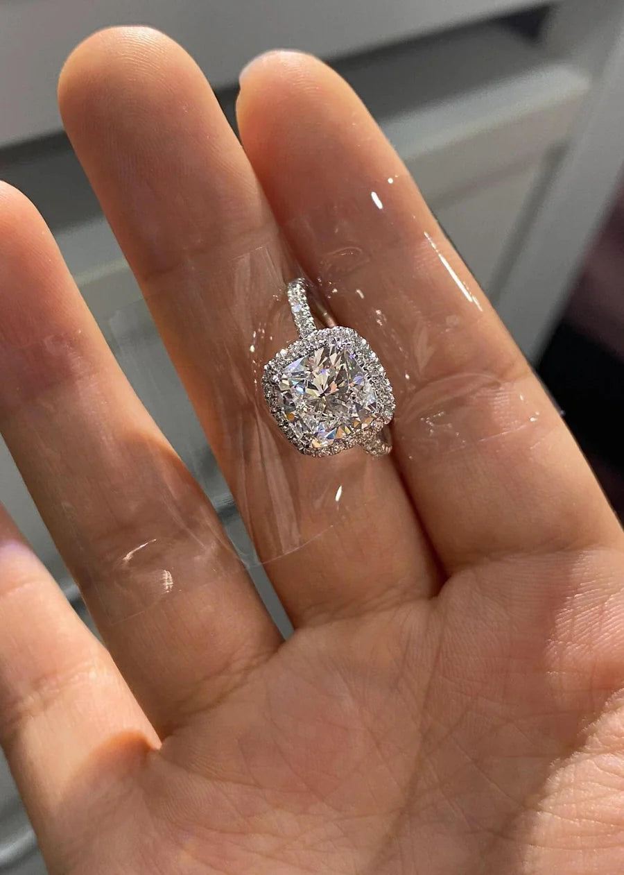 Eternal Coronet-Square brilliant cut  Lab-Grown Diamond Ring