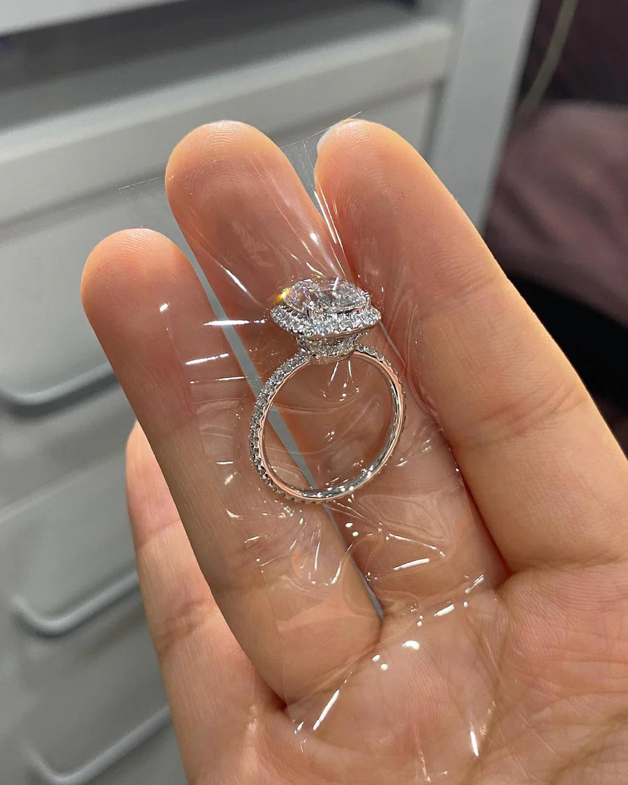 Eternal Coronet-Square brilliant cut  Lab-Grown Diamond Ring