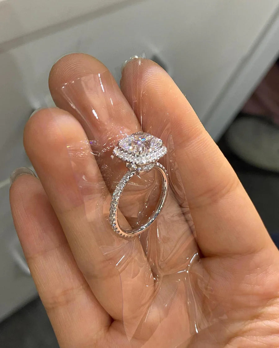 Eternal Coronet-Square brilliant cut  Lab-Grown Diamond Ring