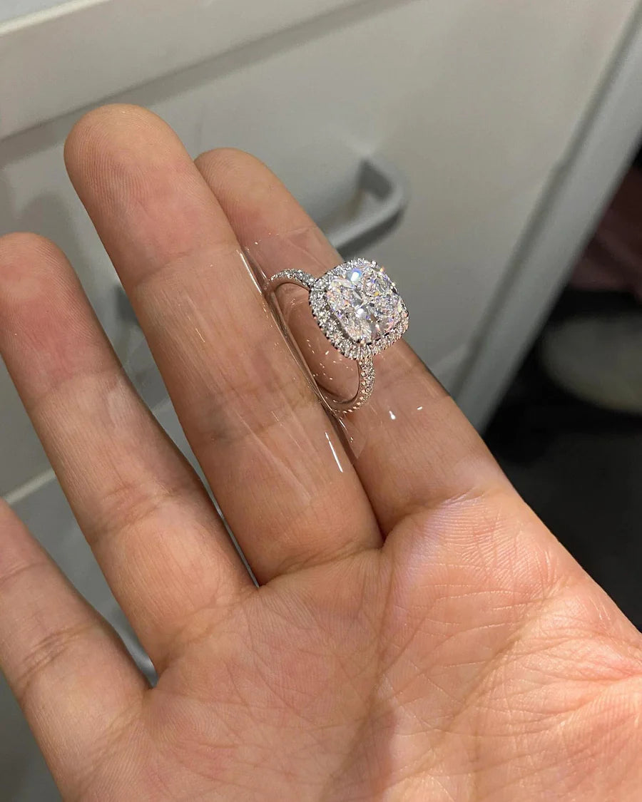 Eternal Coronet-Square brilliant cut  Lab-Grown Diamond Ring