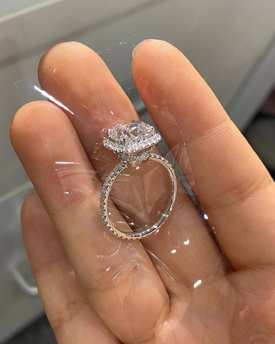 Eternal Coronet-Square brilliant cut  Lab-Grown Diamond Ring