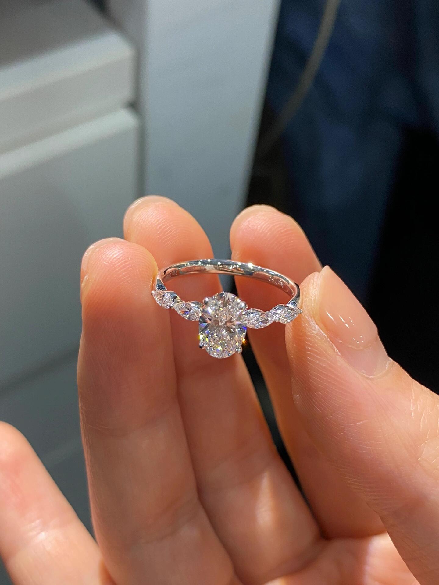Guardian’s Ring-Oval brilliant-cut lab-grown diamond ring