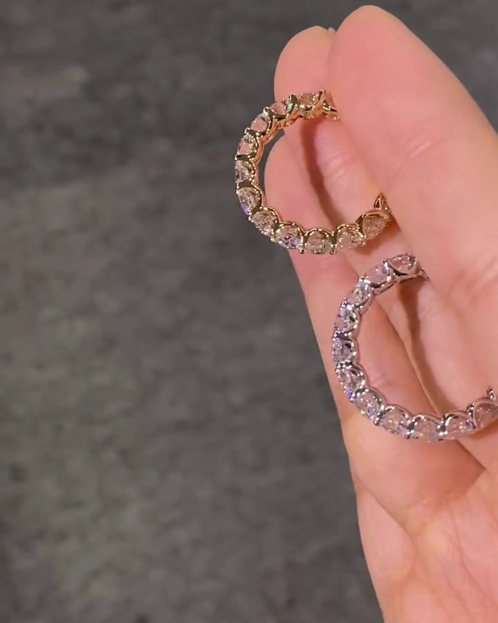 Starry Sky Ring with Full Diamond Pavé—Color D, Clarity VS1—Sparkling