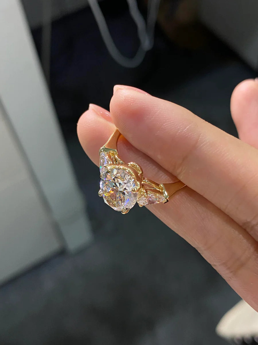 Eternal Oval Trilogy Lab-Grown Diamond Ring