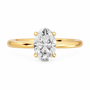 Oval, yellow gold