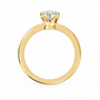 Oval, yellow gold