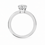 Oval, white gold