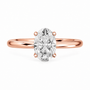 Oval, rose gold