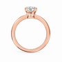 Oval, rose gold