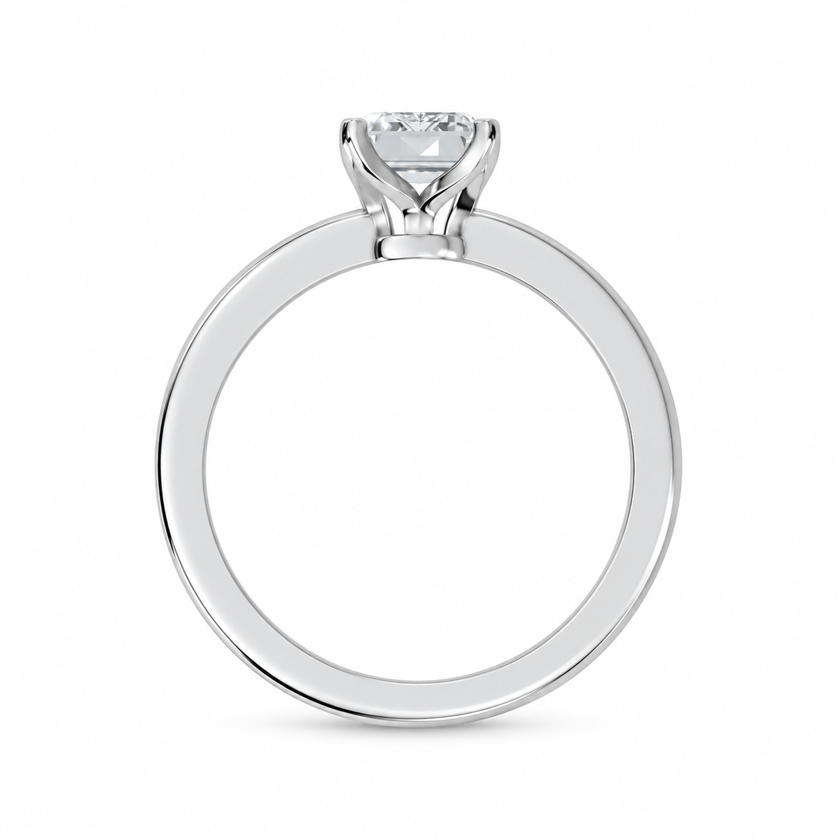 Emerald, white gold