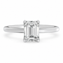 Emerald, white gold