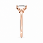 Emerald, rose gold