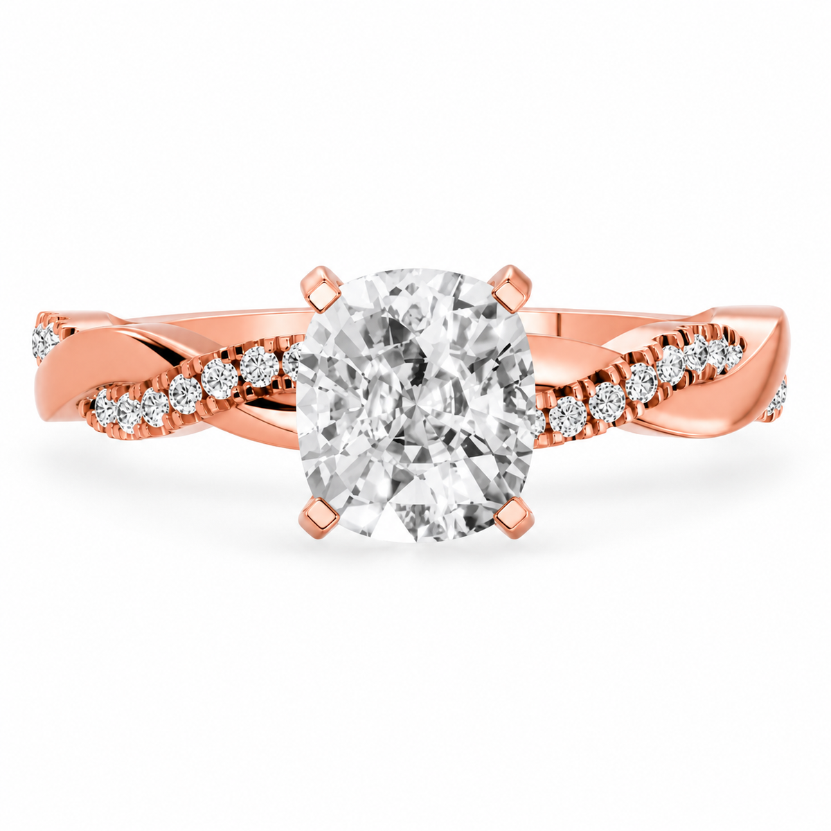 Cushion, rose gold