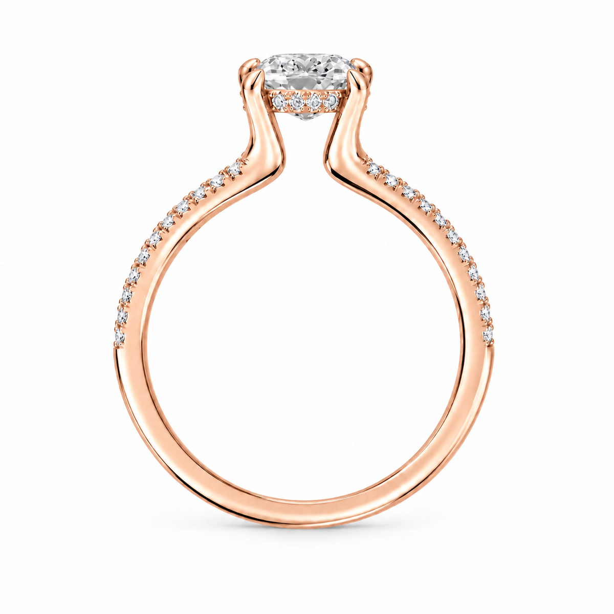 Cushion, rose gold