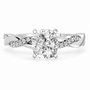 Cushion, white gold