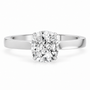 Cushion, white gold