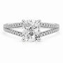 Cushion, white gold