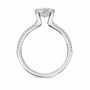 Cushion, white gold