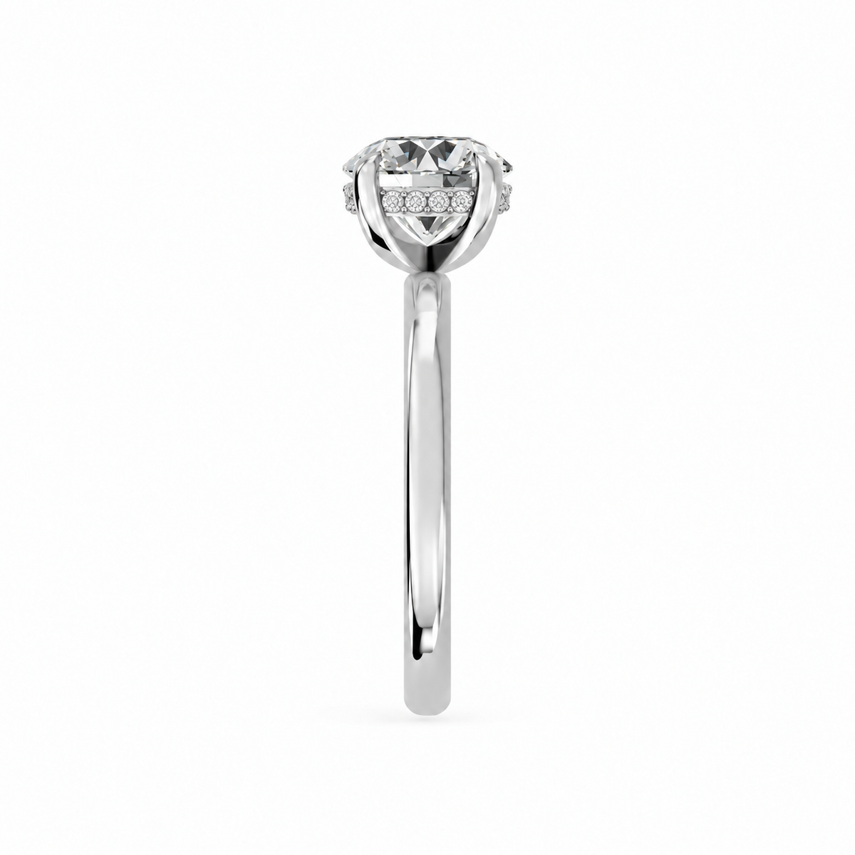 Cushion, white gold