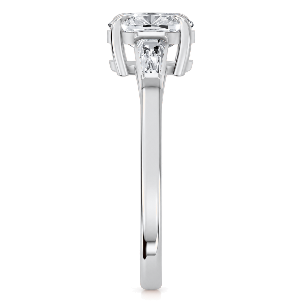 Cushion, white gold