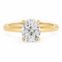 Cushion, yellow gold