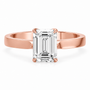 Emerald, rose gold