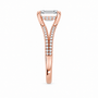 Emerald, rose gold