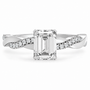 Emerald, white gold