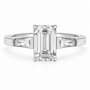 Emerald, white gold
