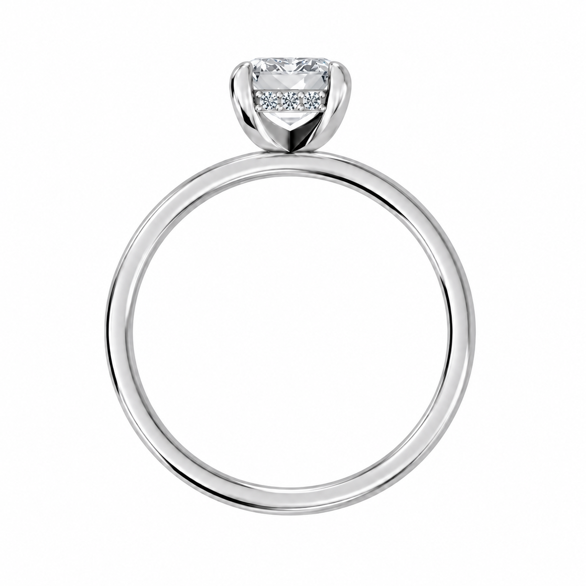 Emerald, white gold