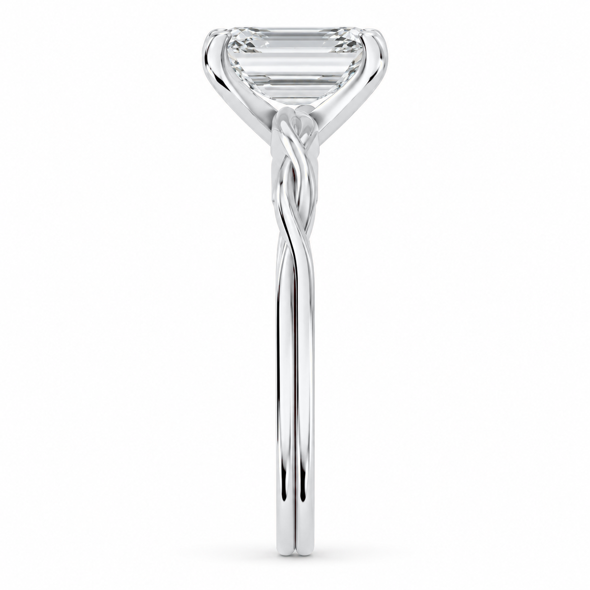 Emerald, white gold