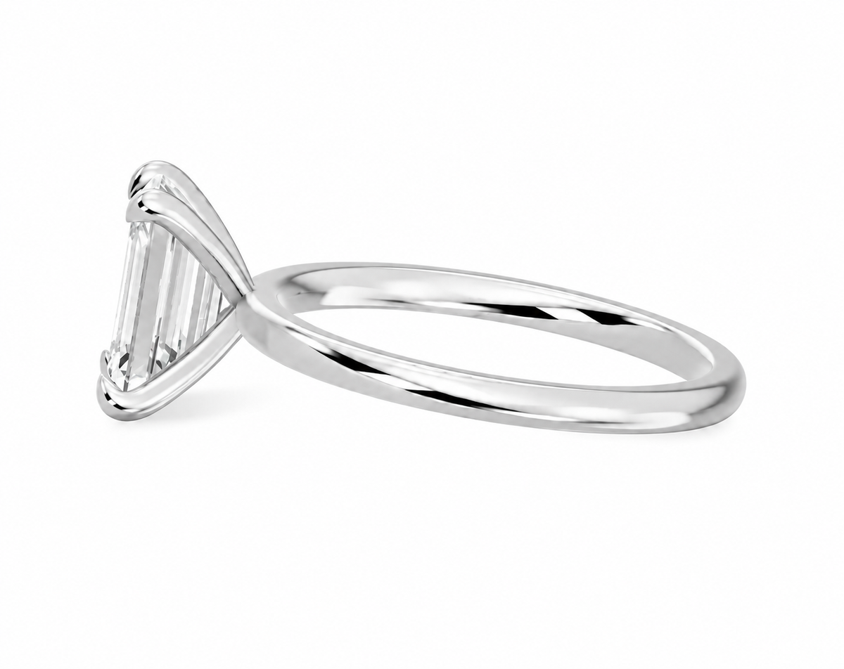 Emerald, white gold