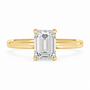 Emerald, yellow gold