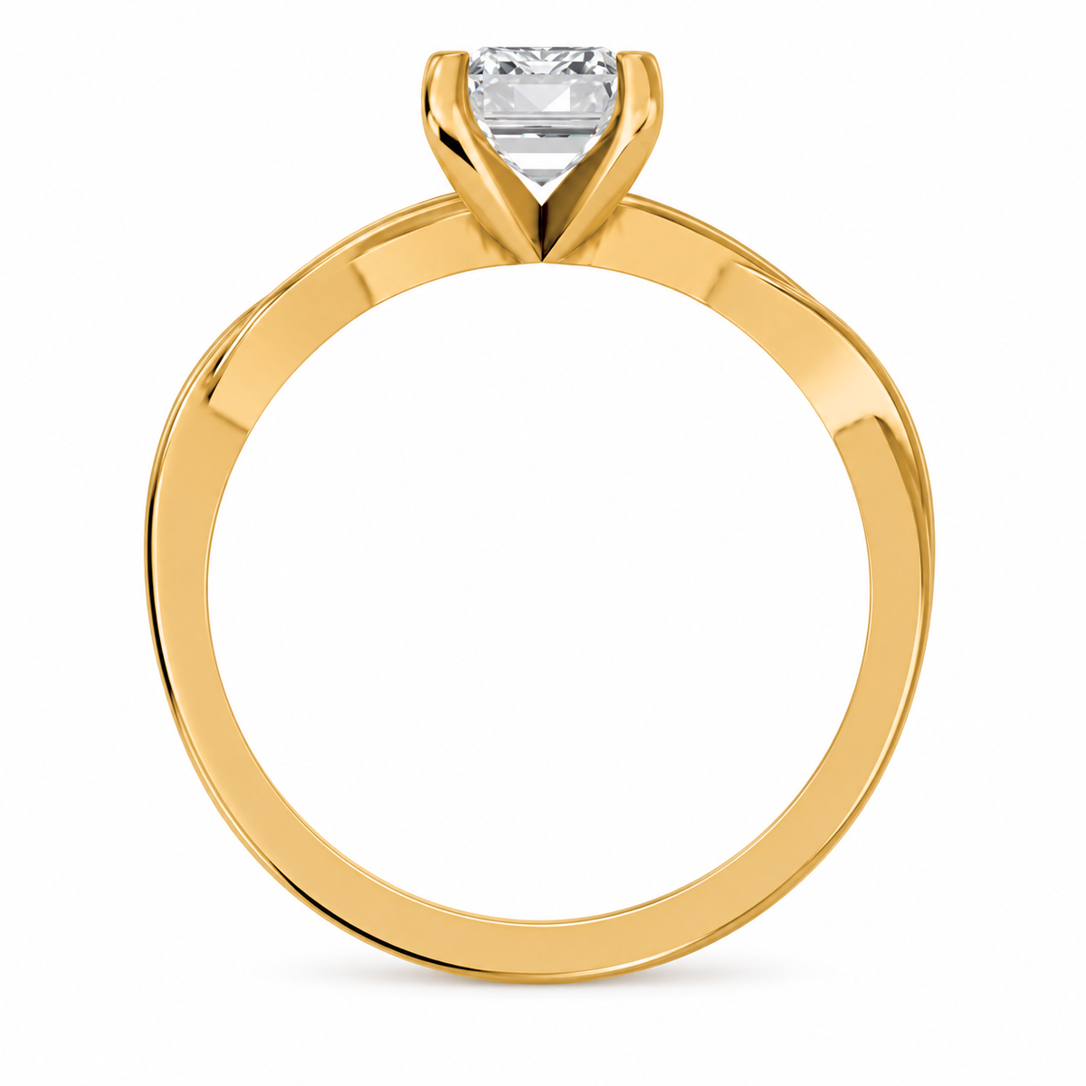 Emerald, yellow gold