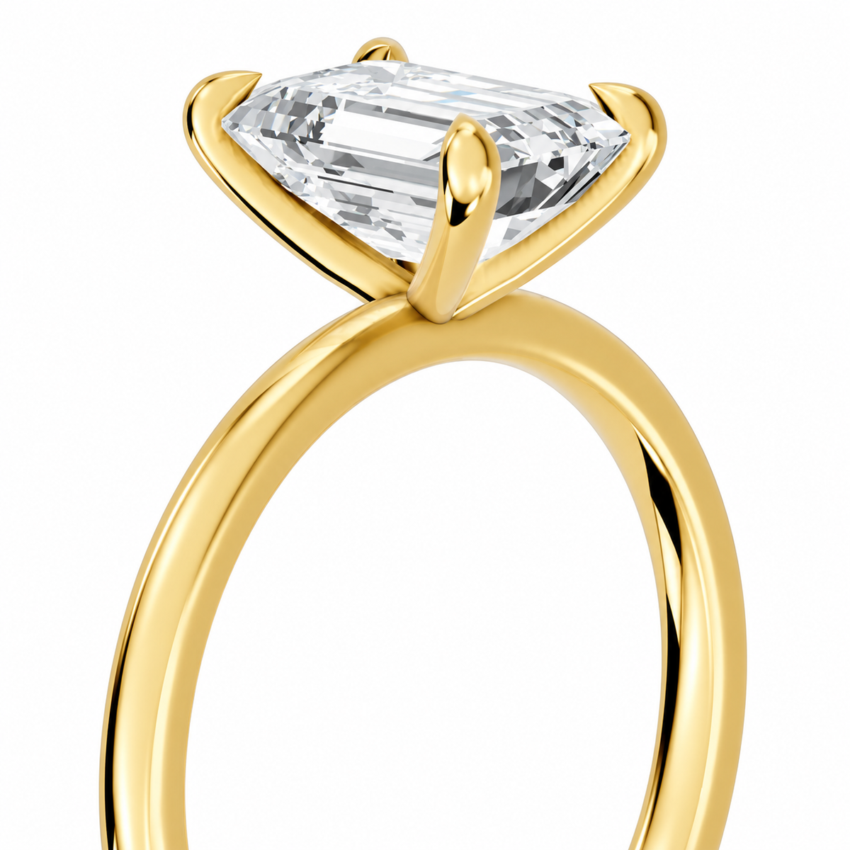 Emerald, yellow gold