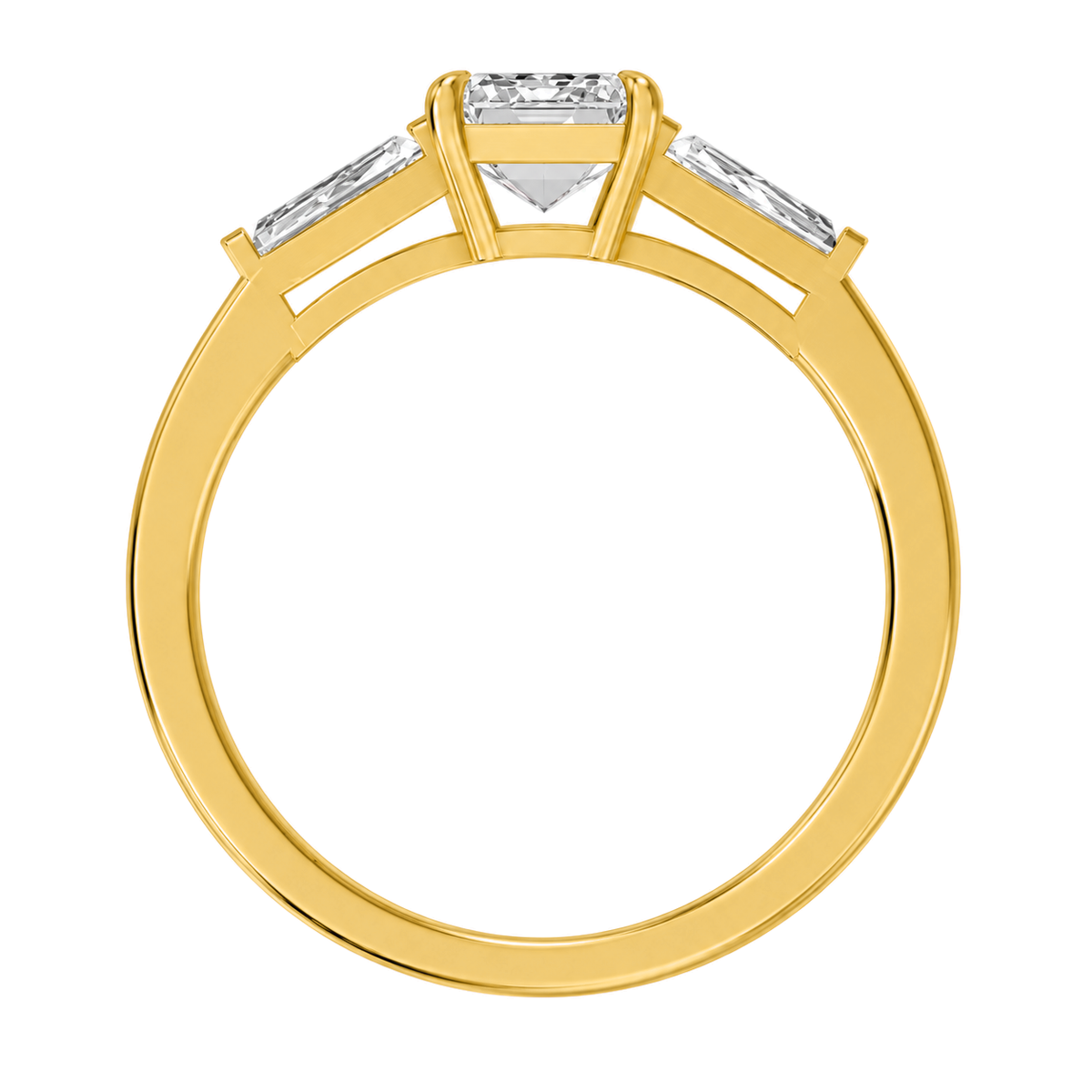 Emerald, yellow gold