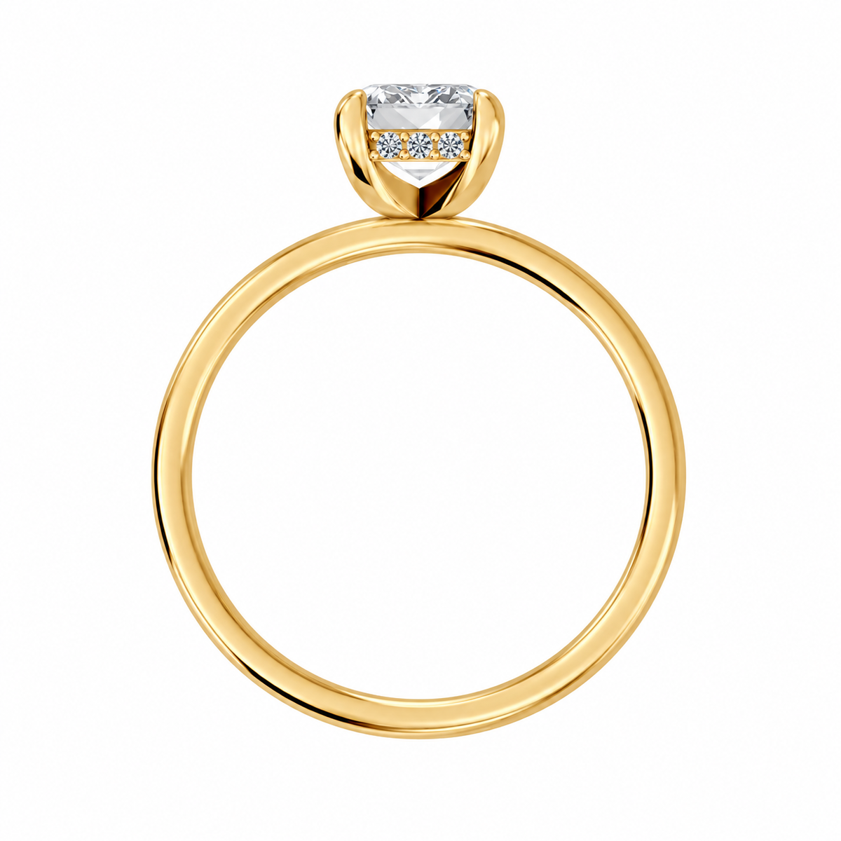 Emerald, yellow gold