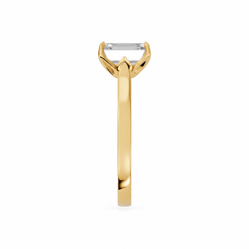 Emerald, yellow gold
