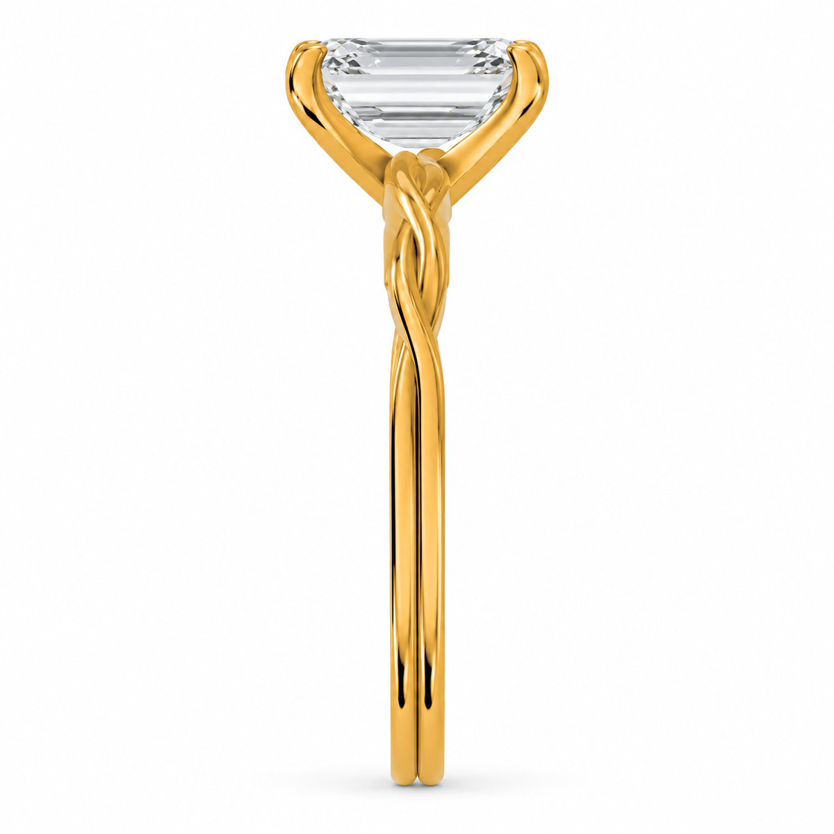Emerald, yellow gold