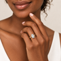 Emerald, yellow gold