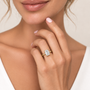 Emerald, yellow gold